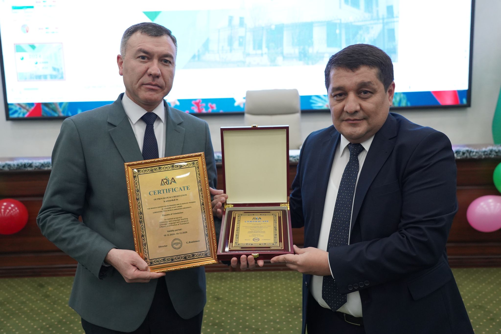QAHE-ARIA Uzbekistan Dual Accreditation Arrangement