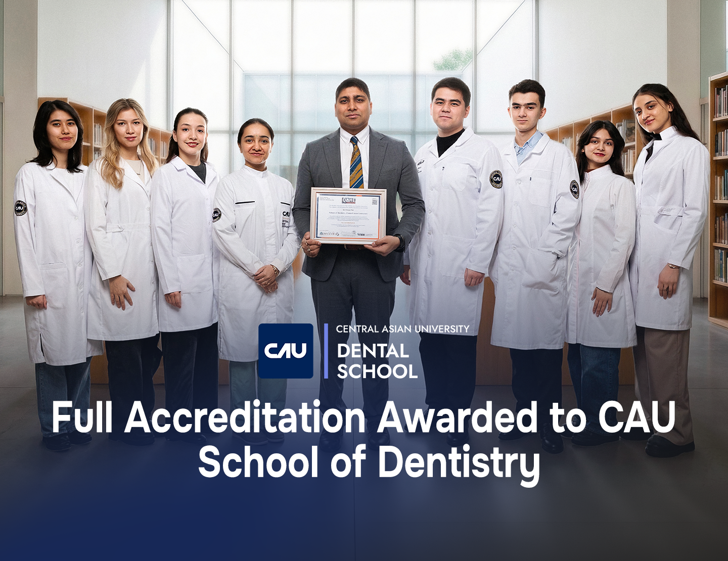 QAHE Accredits Doctor of Dental Surgery (D.D.S.) at Central Asian University